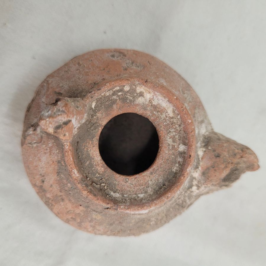 Antique Roman oil lamp - Image 7