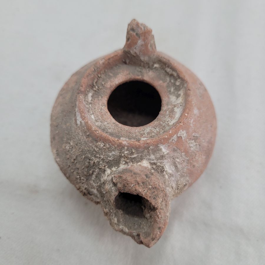 Antique Roman oil lamp - Image 8