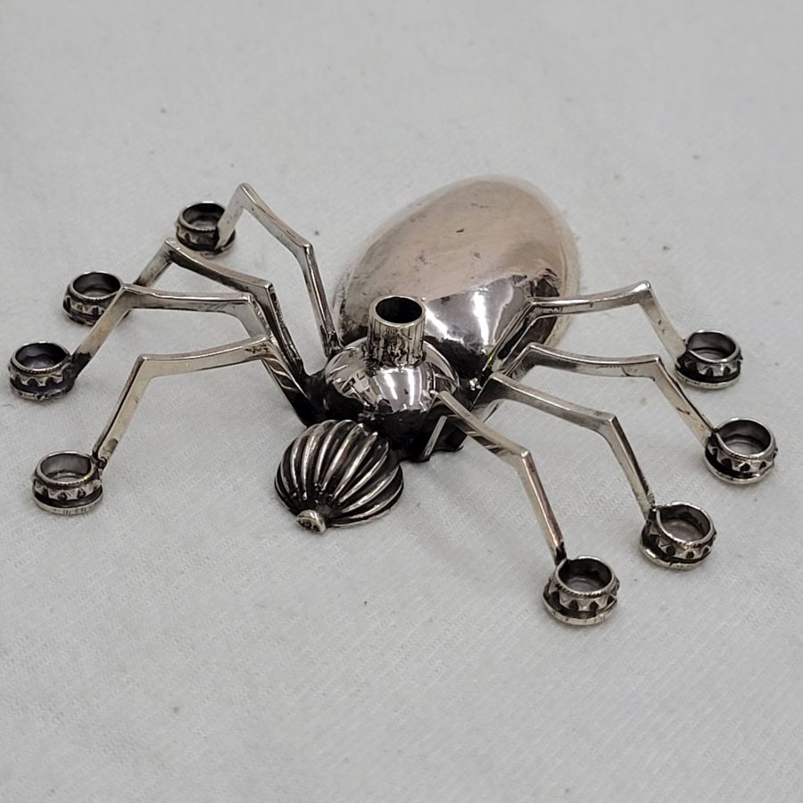 Menorah sterling silver spider - Image 6