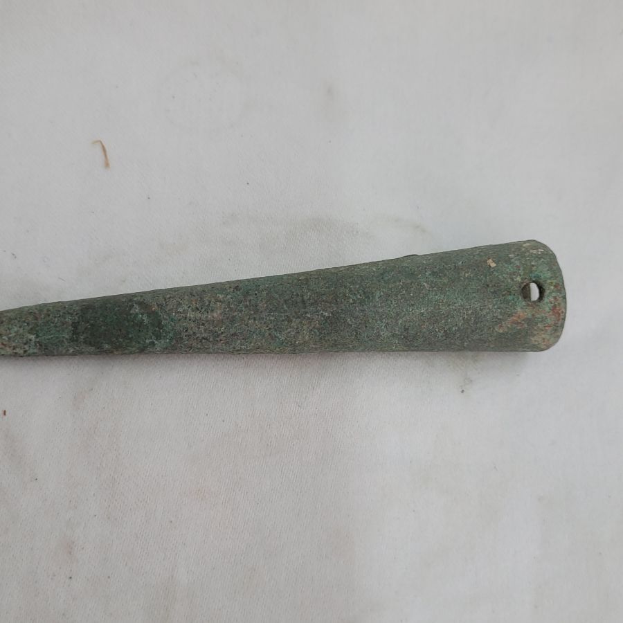 Antique bronze lance head - Image 7