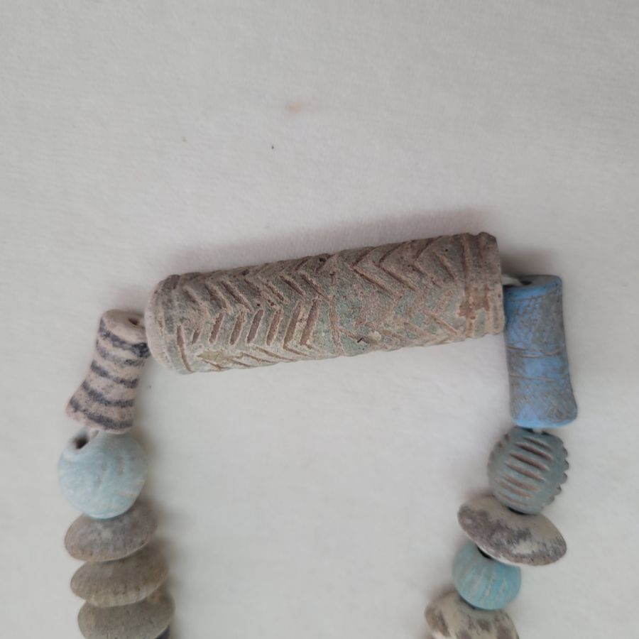 Antique clay beads necklace - Image 5