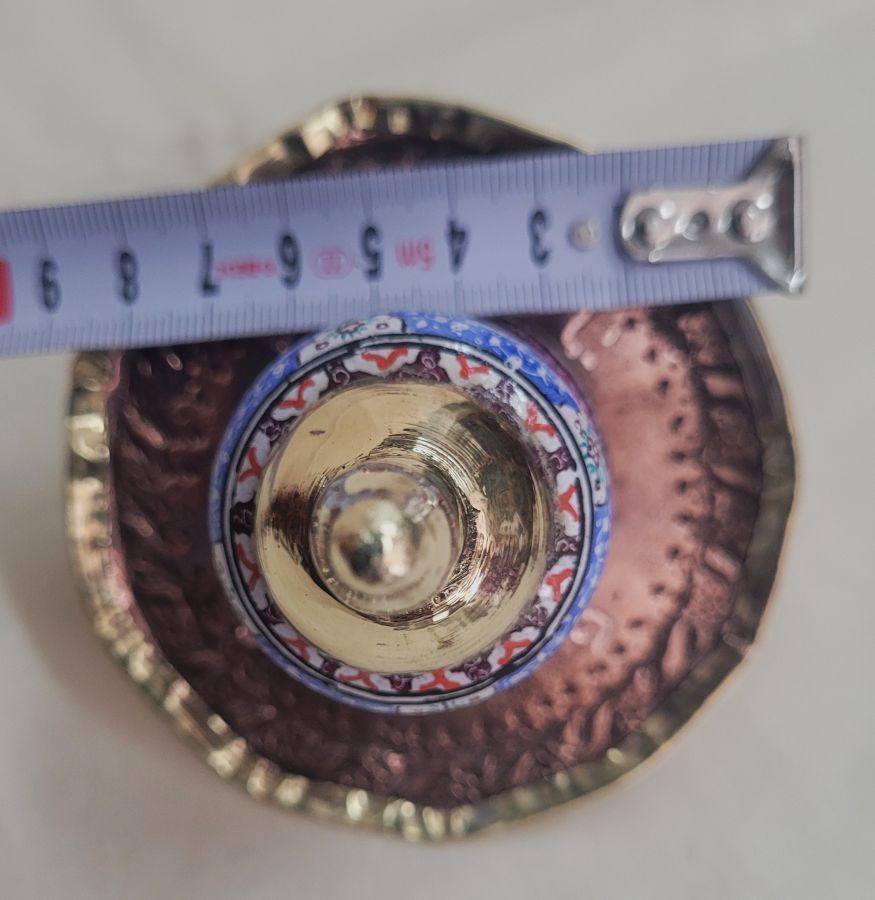 Blue enameled Hanukah Dreidel - Image 3