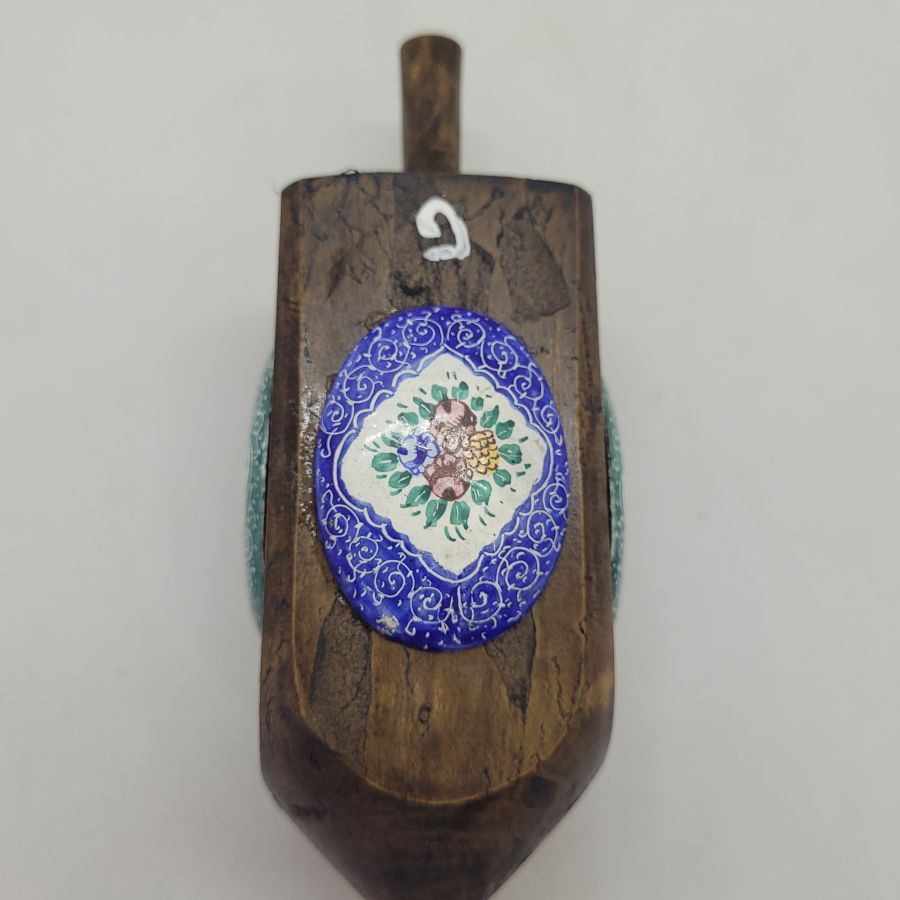 Huge Dreidel wood enameled - Image 6