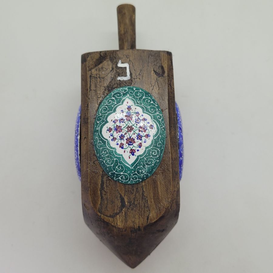 Huge Dreidel wood enameled - Image 7