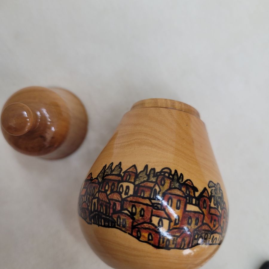 Olive wood spice box - Image 5