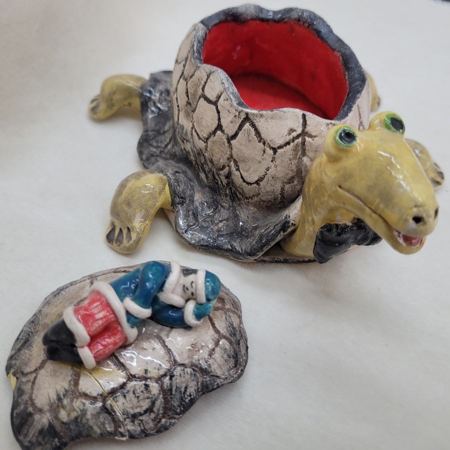 Ceramic turtle candy box* - Image 5