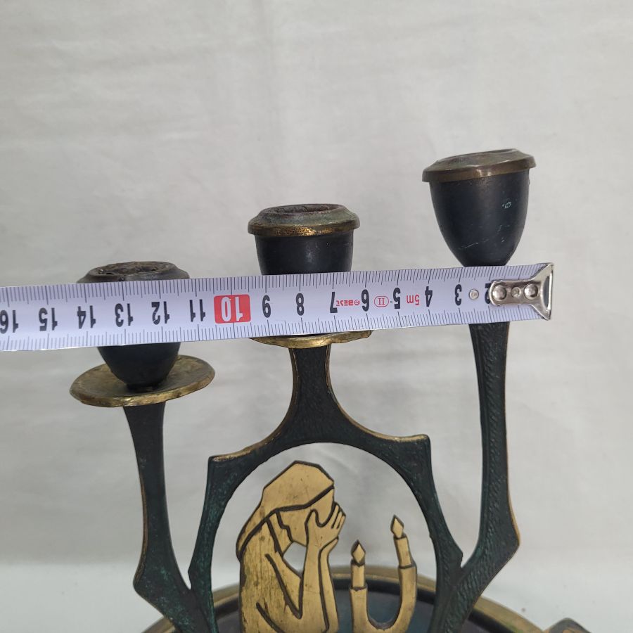 Sabbath candlesticks blue patina - Image 5