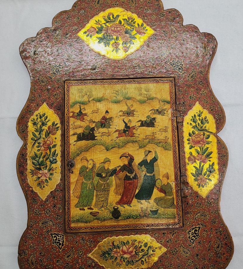 Vintage papier Mache mirror - Image 3