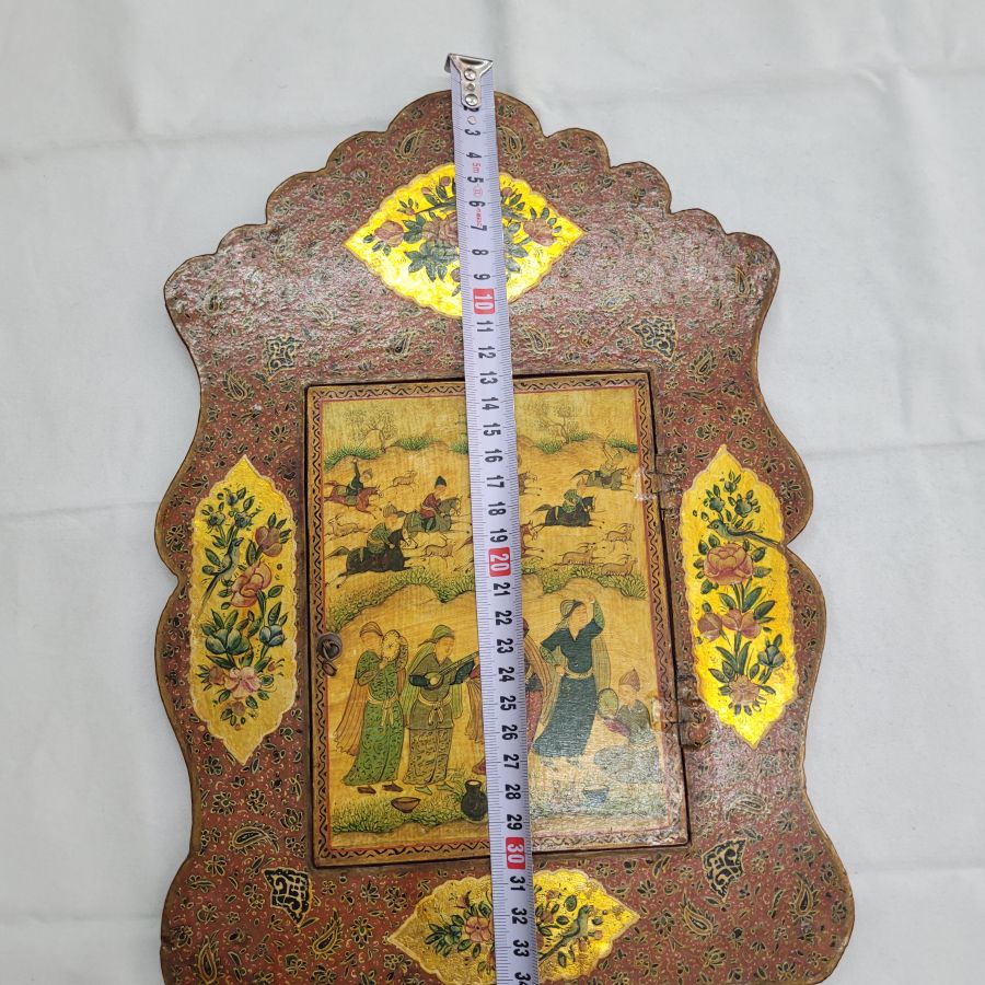 Vintage papier Mache mirror - Image 4