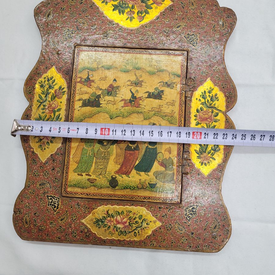 Vintage papier Mache mirror - Image 5