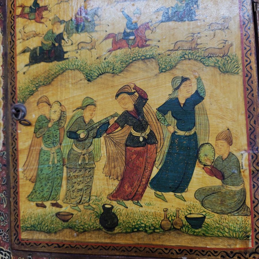 Vintage papier Mache mirror - Image 9