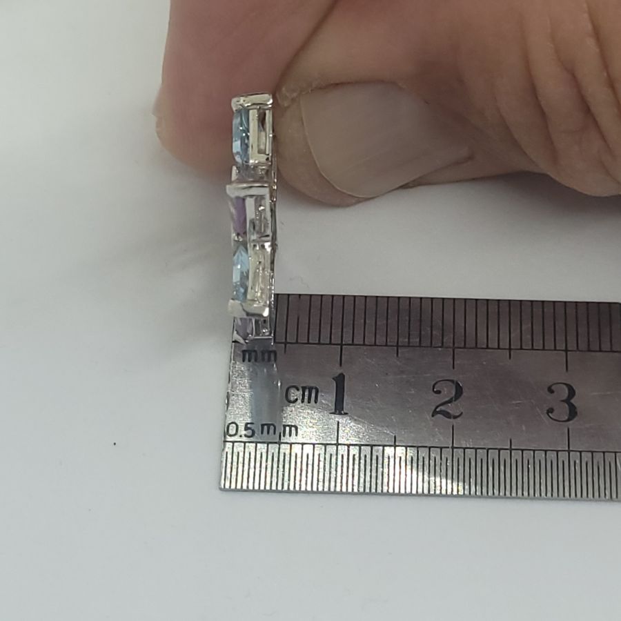 Amethyst blue Topaz Magen David - Image 3