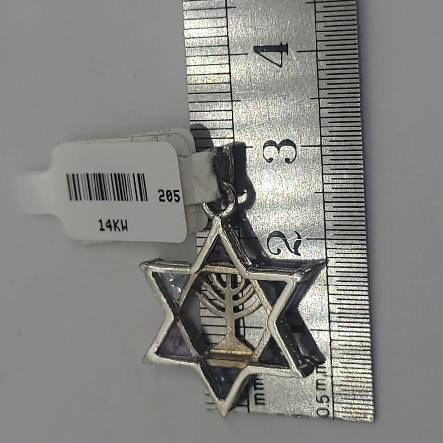 Amethyst blue Topaz Magen David - Image 5