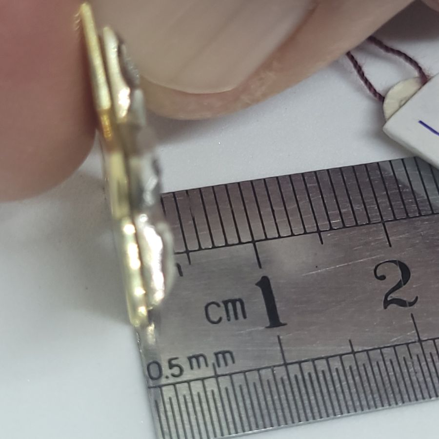 Heavy solid MagenDavid pendant - Image 3