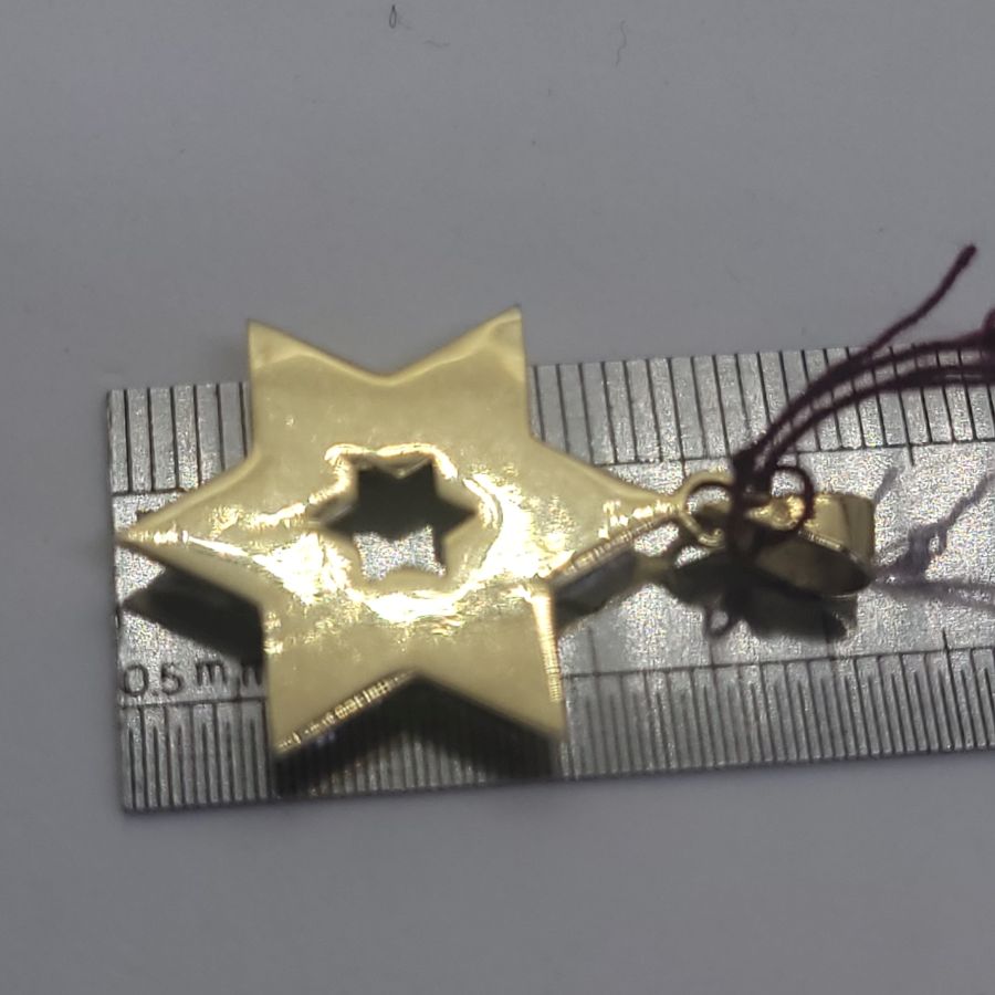 Heavy solid MagenDavid pendant - Image 4