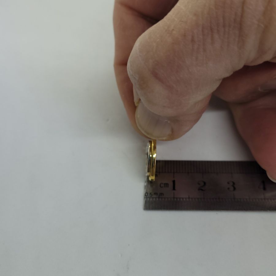 18 carat white and yellow gold Hay set with 21 white diamonds pendant - Image 7